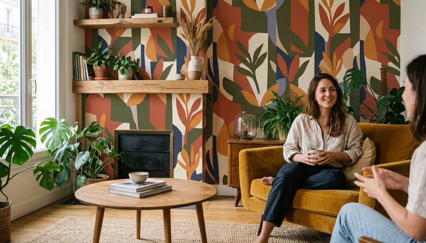 Les tendances couleur de papier peint qui bousculent la déco en 2024